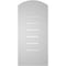 Ekena Millwork Arch Top Surface Mount PVC Gable Vent: Non-Functional, w/ 3-1/2"W x 1"P Standard Frame, 12"W x 24"H GVPAR12X2401SN - alternate 3